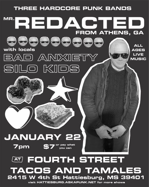 MR REDACTED, BAD ANXIETY, SILO KIDS