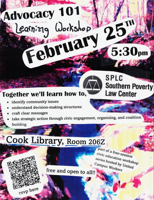 UCW Workshop: Advocacy 101