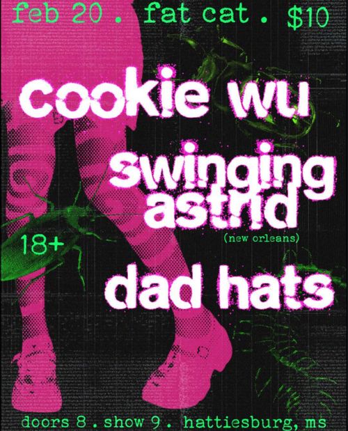 Swinging Astrid , Cookie Wu, and Dad Hats @ Fat Cat!!!!