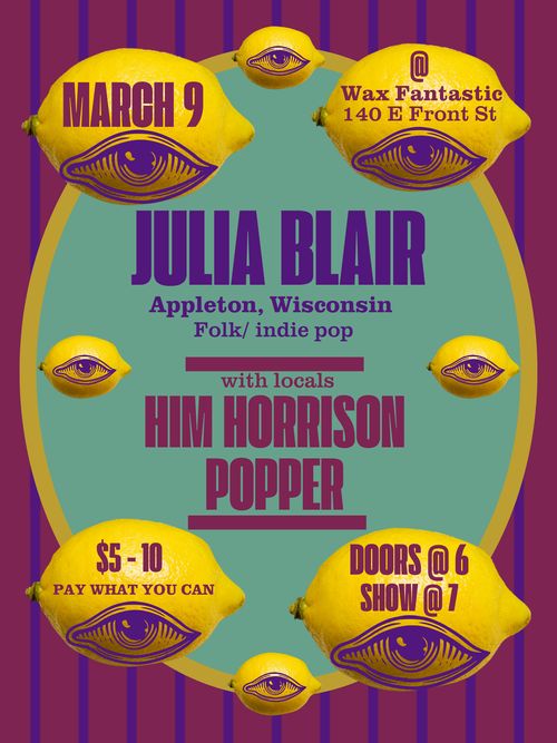 JULIA BLAIR (appleton, wi), HIM HORRISON, POPPER