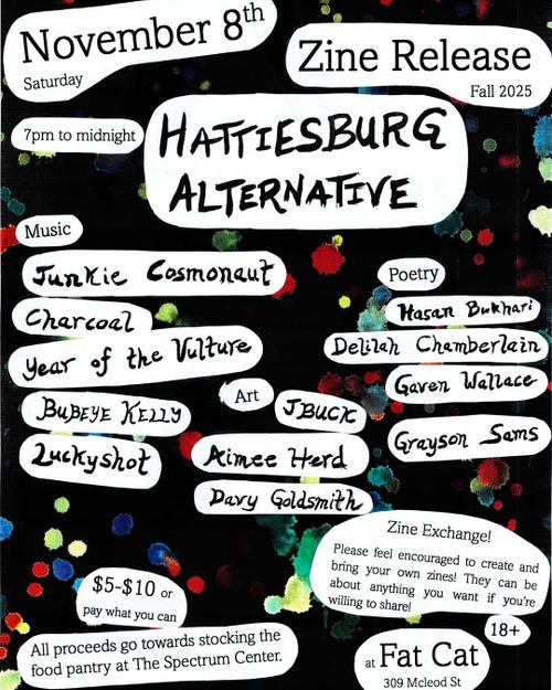 Hattiesburg Alternative - Zine Release Show