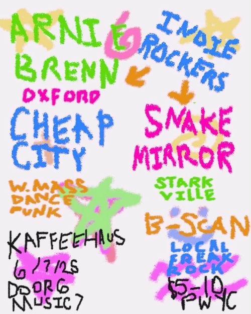 Cheap City (WMASS), Arnie Brenn (Oxford, MS), Snake Mirror (Starkville, MS), B-SCAN