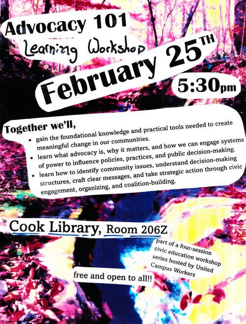 UCW Workshop: Advocacy 101