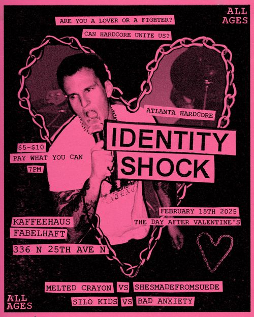 Identity Shock (ATL), Melted Crayon VS ShesMadeFromSuede, Bad Anxiety VS Silo Kids